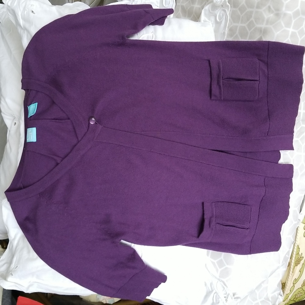 Deep Lilac Colored 3 Season Barney's CO-OP Sweater